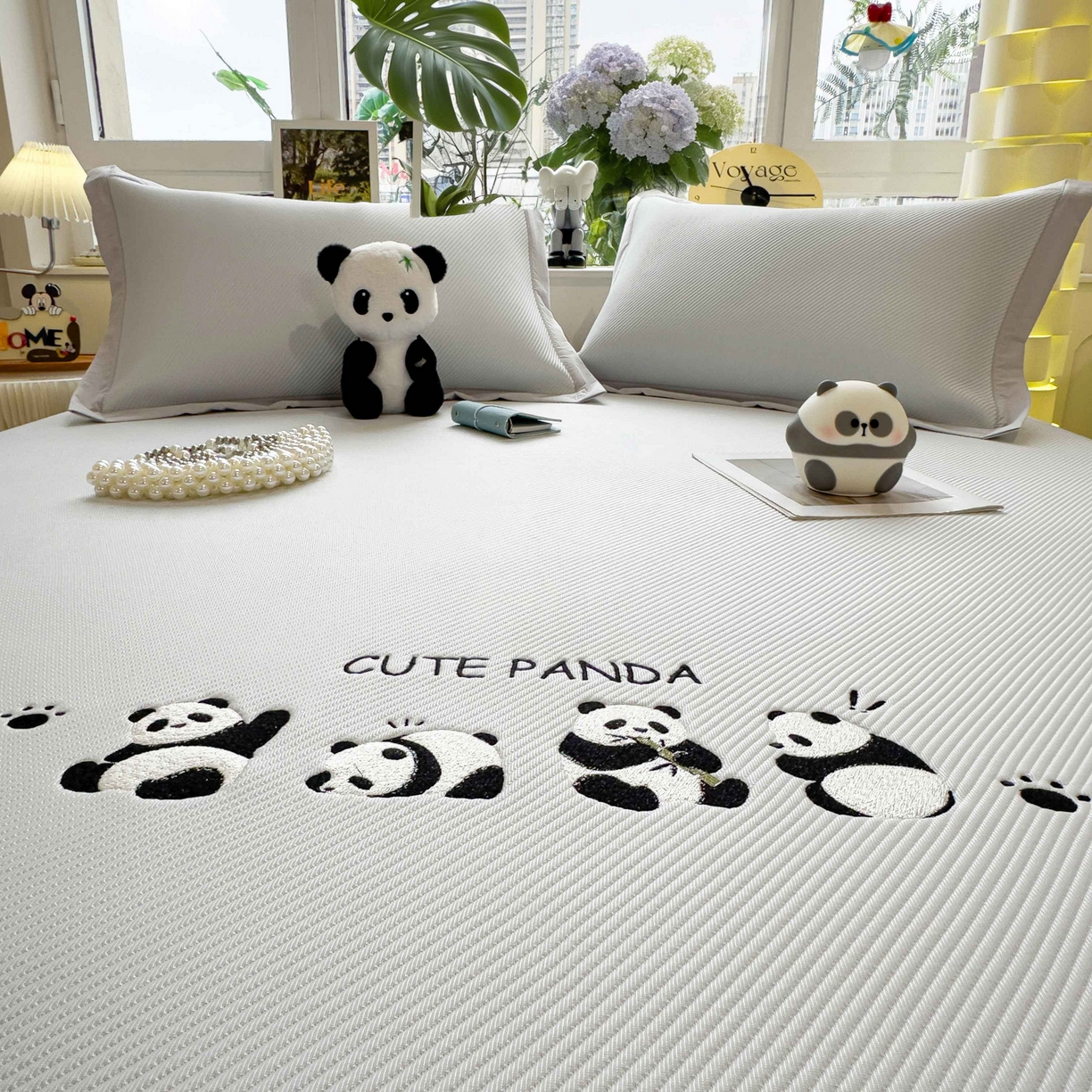 91家纺网 家纺一手货源 找家纺 孩子王家纺 2026春夏新款可机洗冰豆豆冰丝席凉席席子a类母婴级婴儿可用凉感值过0.21 熊猫团子 床单款