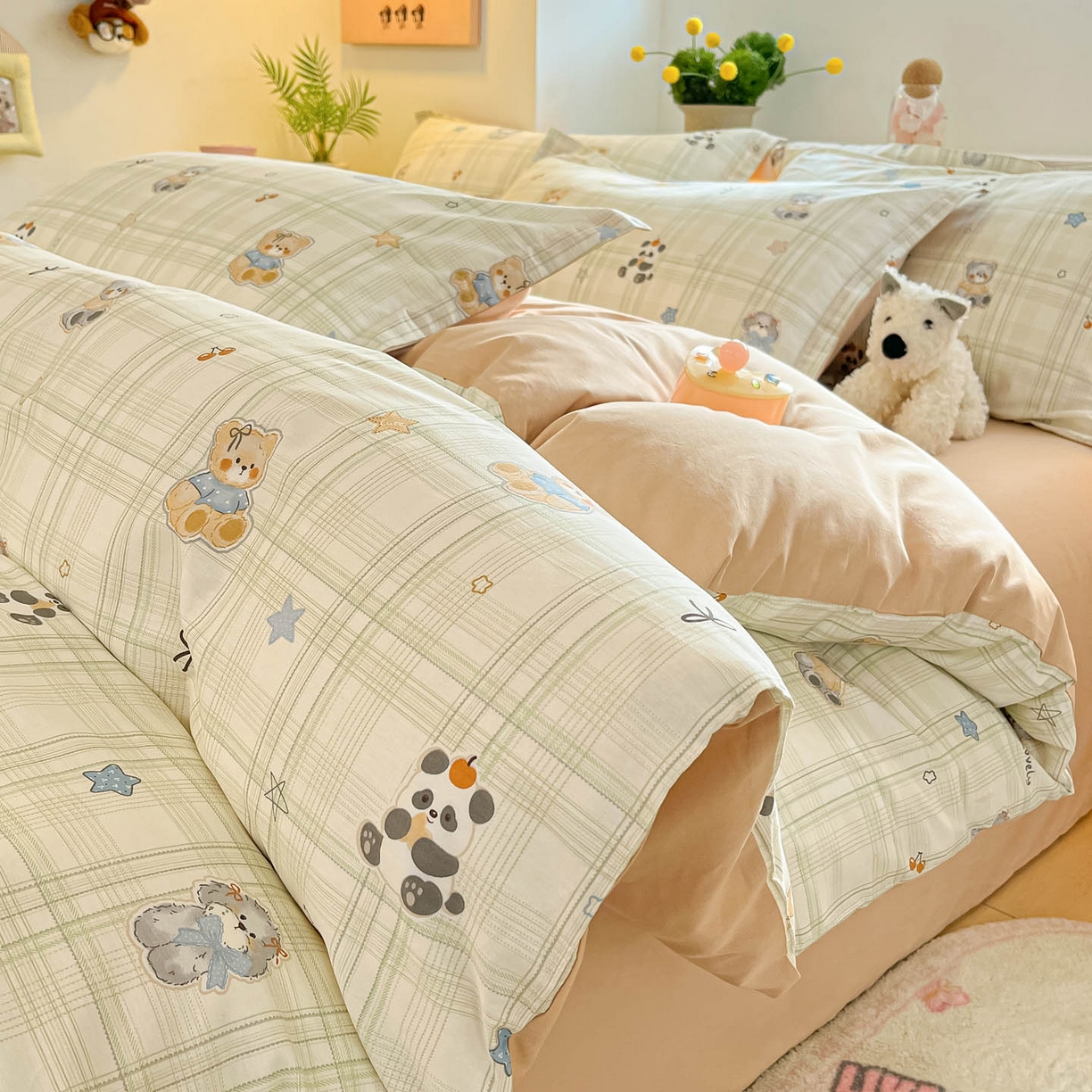 91家纺网 家纺一手货源 找家纺 （总）涵宸家纺 2026新款全棉印花小清新四件套