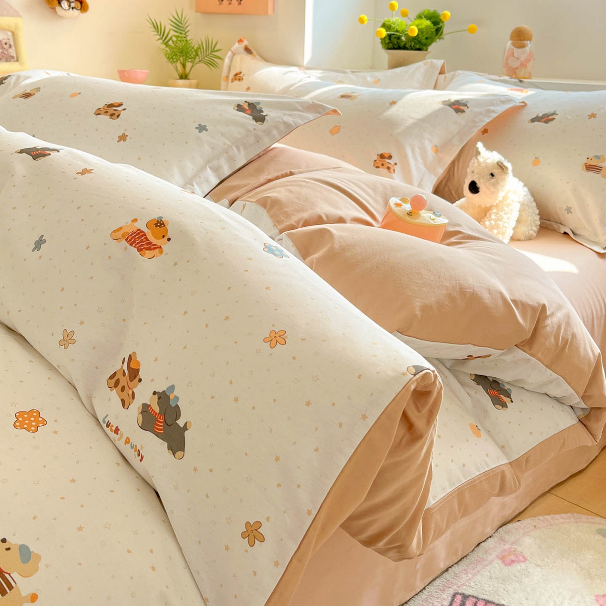 91家纺网 家纺一手货源 找家纺 （总）涵宸家纺 2026新款全棉印花小清新四件套