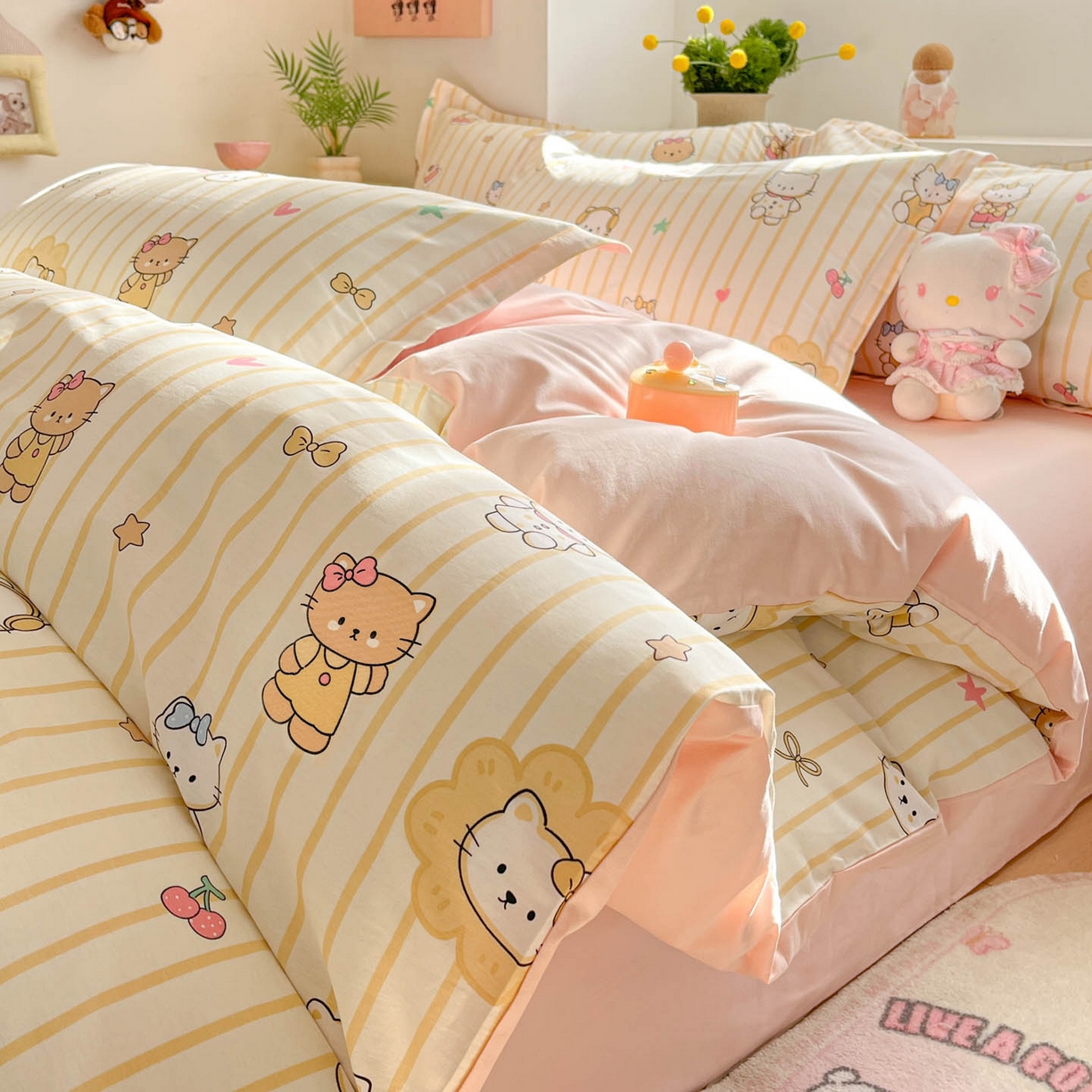 91家纺网 家纺一手货源 找家纺 （总）涵宸家纺 2026新款全棉印花小清新四件套