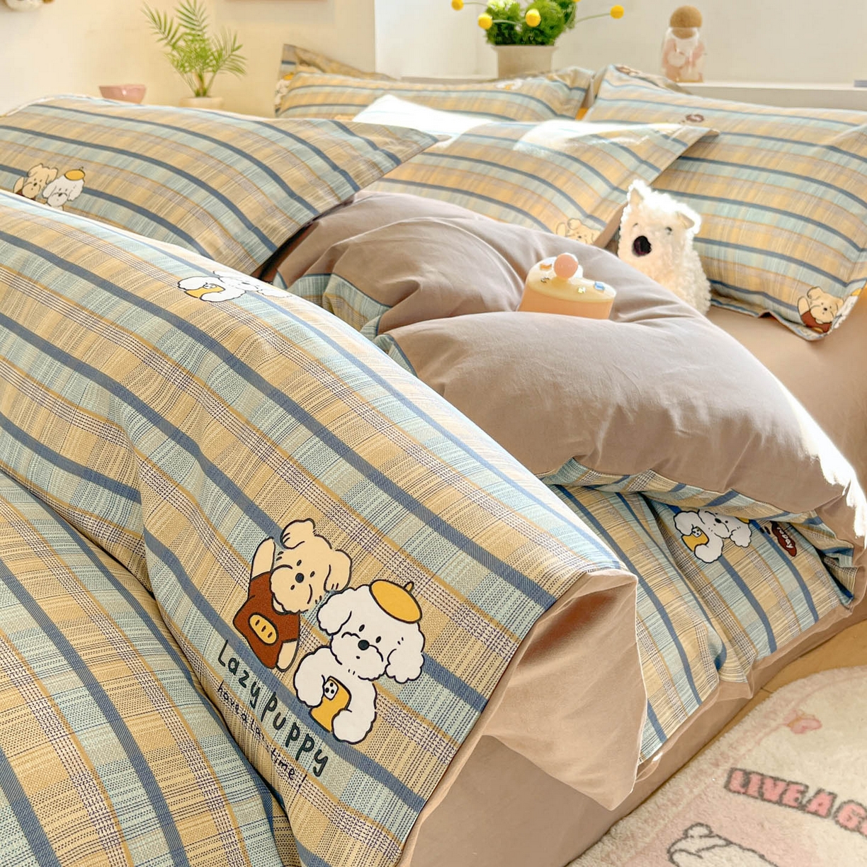 91家纺网 家纺一手货源 找家纺 （总）涵宸家纺 2026新款全棉印花小清新四件套