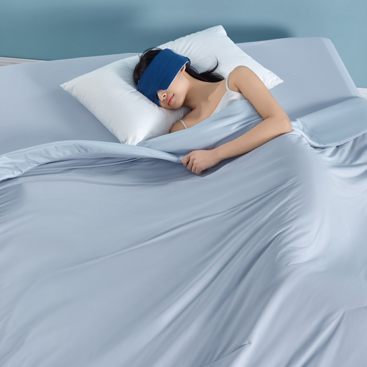 龙图家纺 2026新款星球睡眠夏凉被被子被芯 青空灰