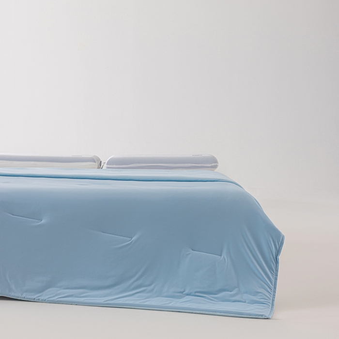 91家纺网 家纺一手货源 找家纺 迪梵家纺 2026春夏新款星级酒店同款深睡控温被Pro3.0夏被空调被冰丝夏凉被 静水蓝