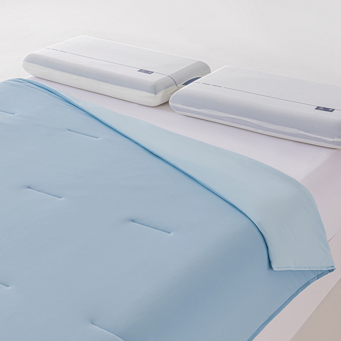 91家纺网 家纺一手货源 找家纺 迪梵家纺 2026春夏新款星级酒店同款深睡控温被Pro3.0夏被空调被冰丝夏凉被 静水蓝