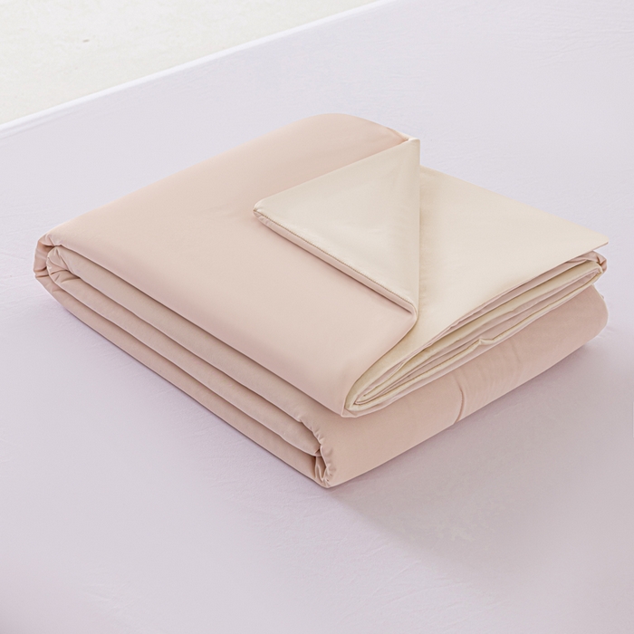 91家纺网 家纺一手货源 找家纺 迪梵家纺 2026春夏新款星级酒店同款深睡控温被Pro3.0夏被空调被冰丝夏凉被 橘雾粉