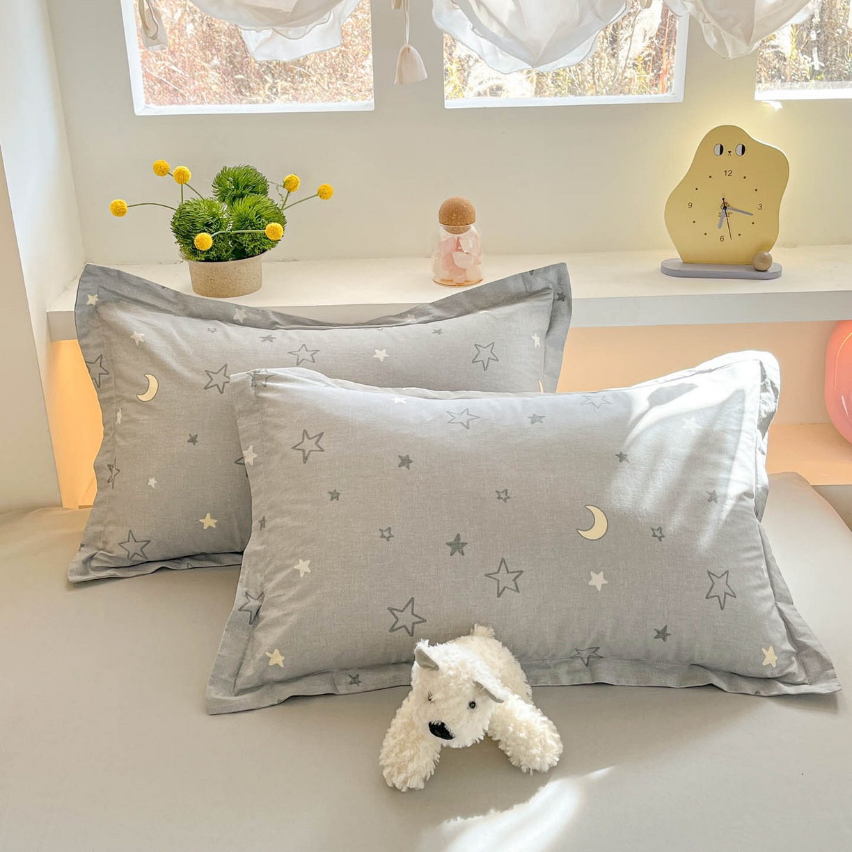 91家纺网 家纺一手货源 找家纺 涵宸家纺 2026新款全棉印花小清新四件套 暮洛星