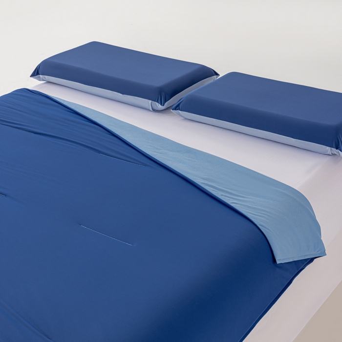 91家纺网 家纺一手货源 找家纺 迪梵家纺 2026春夏新款星级酒店同款深睡控温被Pro3.0夏被空调被冰丝夏凉被 深睡蓝