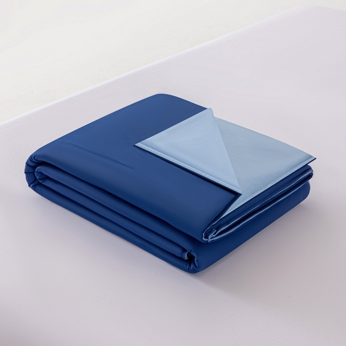 91家纺网 家纺一手货源 找家纺 迪梵家纺 2026春夏新款星级酒店同款深睡控温被Pro3.0夏被空调被冰丝夏凉被 深睡蓝