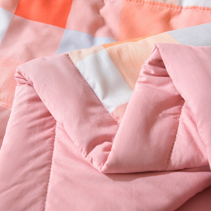 91家纺网 家纺一手货源 找家纺 欧朵家纺 2026春夏新款水洗棉新疆棉花被夏凉被空调被 落日-桔