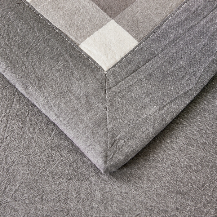 91家纺网 家纺一手货源 找家纺 81号家纺 2026新款全棉纯棉色织棉花夏被夏凉被空调被 灰大格