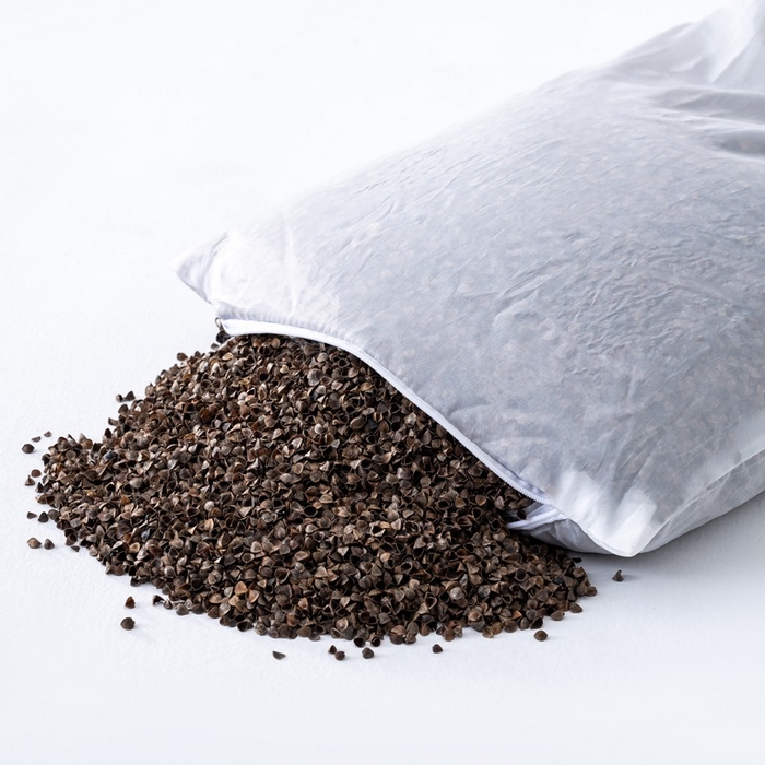 91家纺网 家纺一手货源 找家纺 怡薇格枕芯 2026新款韩式砂洗全荞麦枕头枕芯 红色