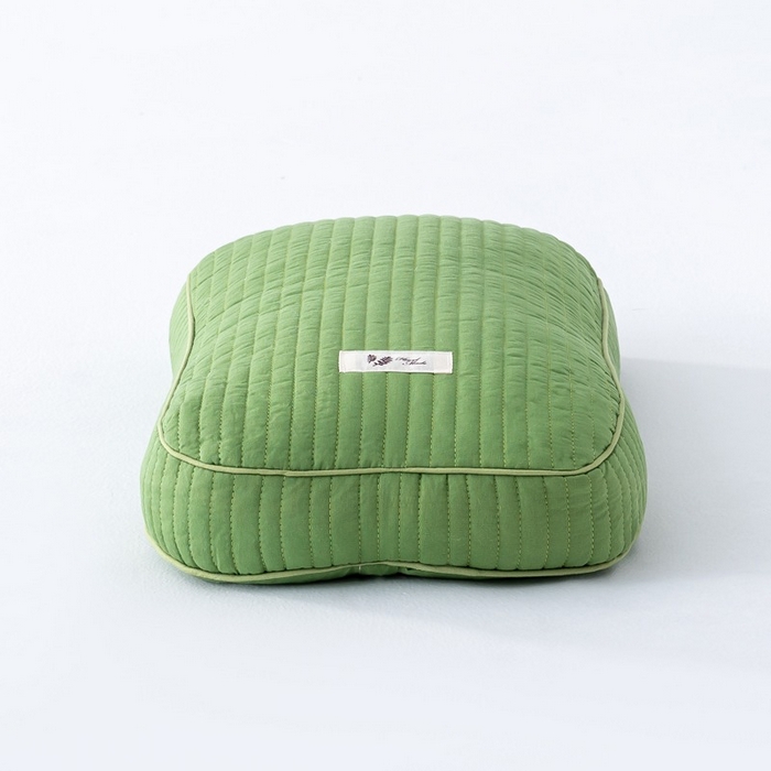 91家纺网 家纺一手货源 找家纺 怡薇格枕芯 2026新款韩式砂洗全荞麦枕头枕芯 绿色