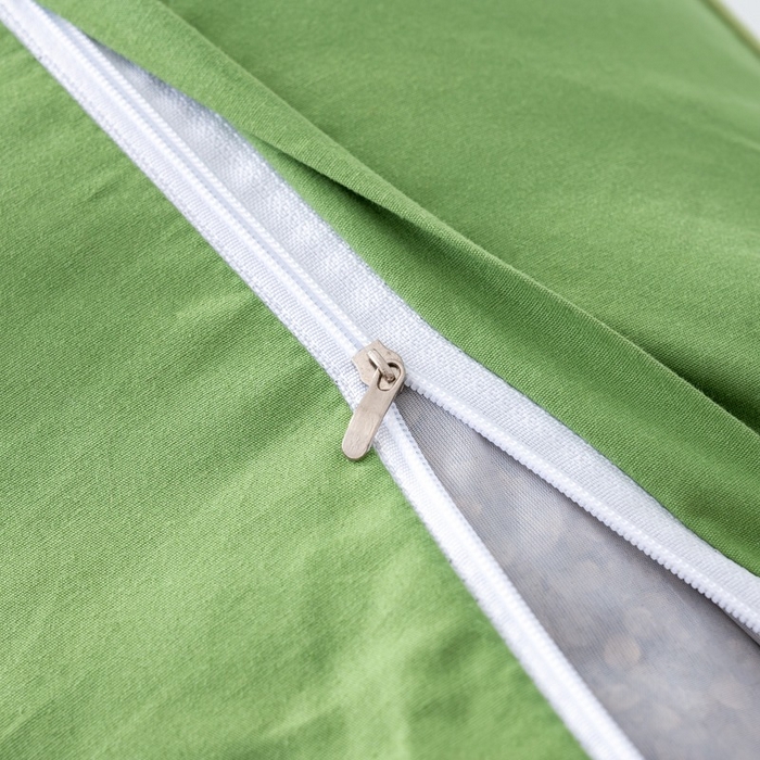 91家纺网 家纺一手货源 找家纺 怡薇格枕芯 2026新款韩式砂洗全荞麦枕头枕芯 绿色