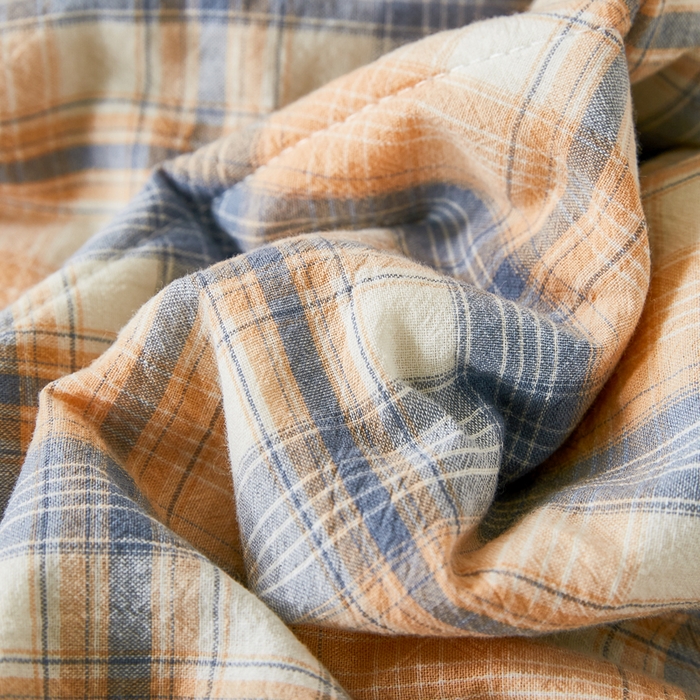 91家纺网 家纺一手货源 找家纺 81号家纺 2026新款全棉纯棉色织棉花夏被夏凉被空调被 蓝调格