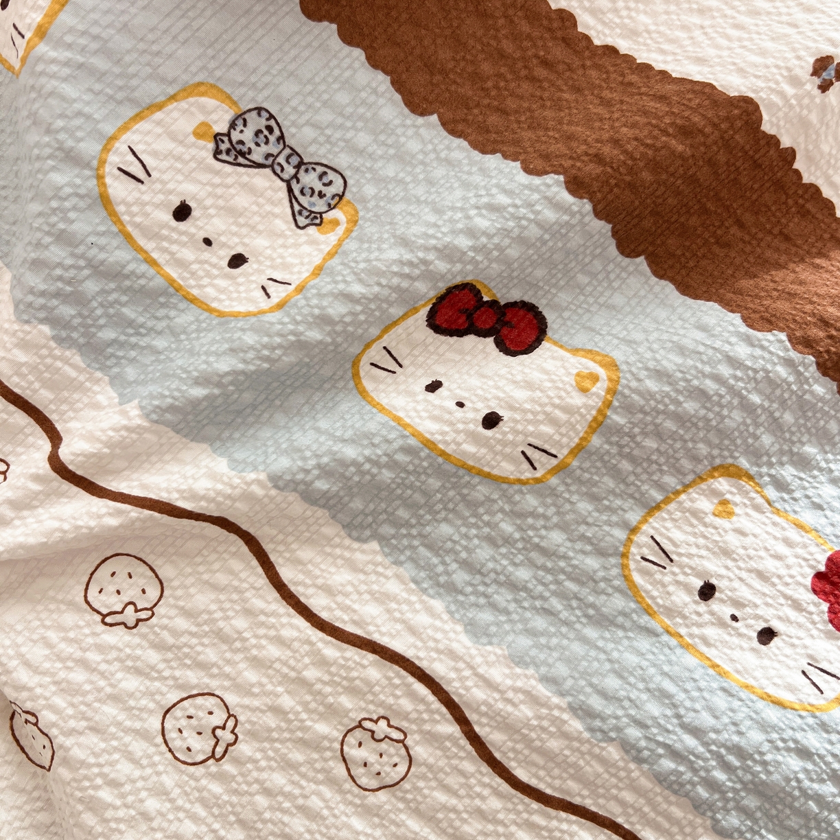 91家纺网 家纺一手货源 找家纺 （总）老K (原美阁） 2026新款泡芙棉夏被四件套双层纱泡芙纱单夏被