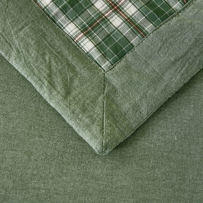 91家纺网 家纺一手货源 找家纺 81号家纺 2026新款全棉纯棉色织棉花夏被夏凉被空调被 绿小格