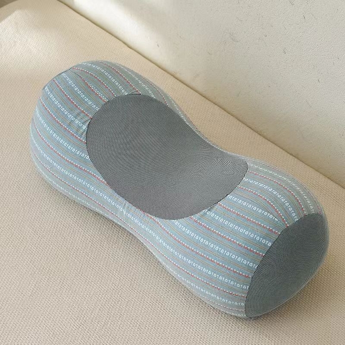 91家纺网 家纺一手货源 找家纺 （总）怡薇格枕芯 2026新款水洗棉条纹元宝荞麦枕头枕芯