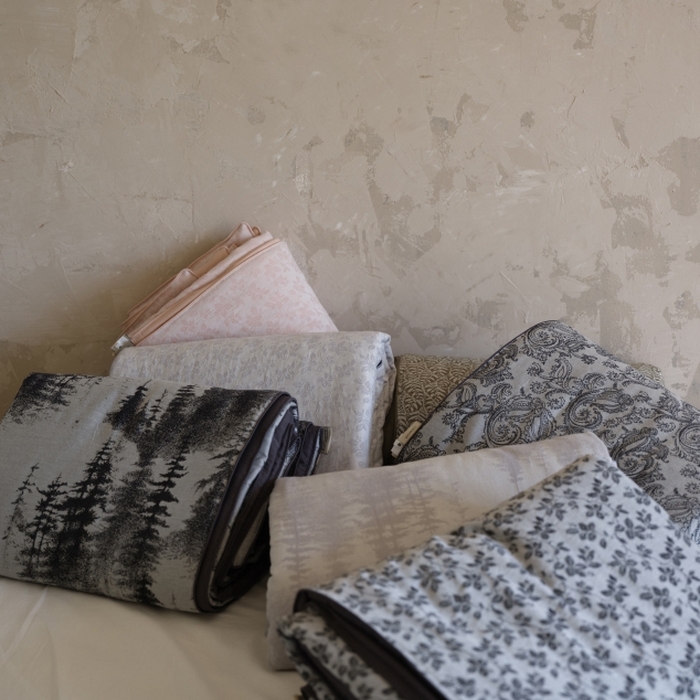 91家纺网 家纺一手货源 找家纺 （总）佳汐蓝家纺 2026新款【慢性子】系列色织提花夏被&四件套