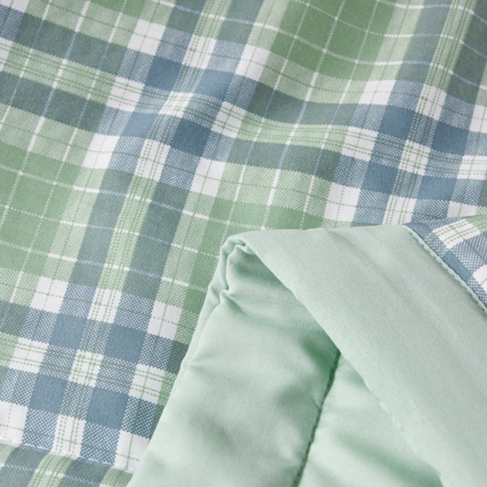 91家纺网 家纺一手货源 找家纺 欧朵家纺 2026春夏新款水洗棉新疆棉花被夏凉被空调被 冰川-绿