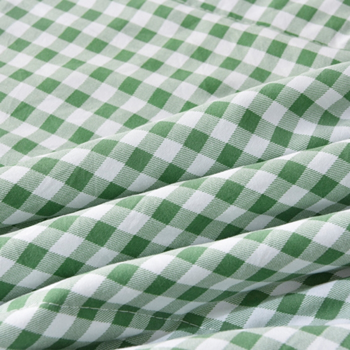 91家纺网 家纺一手货源 找家纺 欧朵家纺 2026春夏新款水洗棉新疆棉花被夏凉被空调被 绿小格