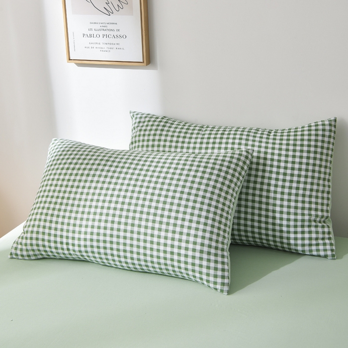 91家纺网 家纺一手货源 找家纺 欧朵家纺 2026春夏新款水洗棉新疆棉花被夏凉被空调被 绿小格