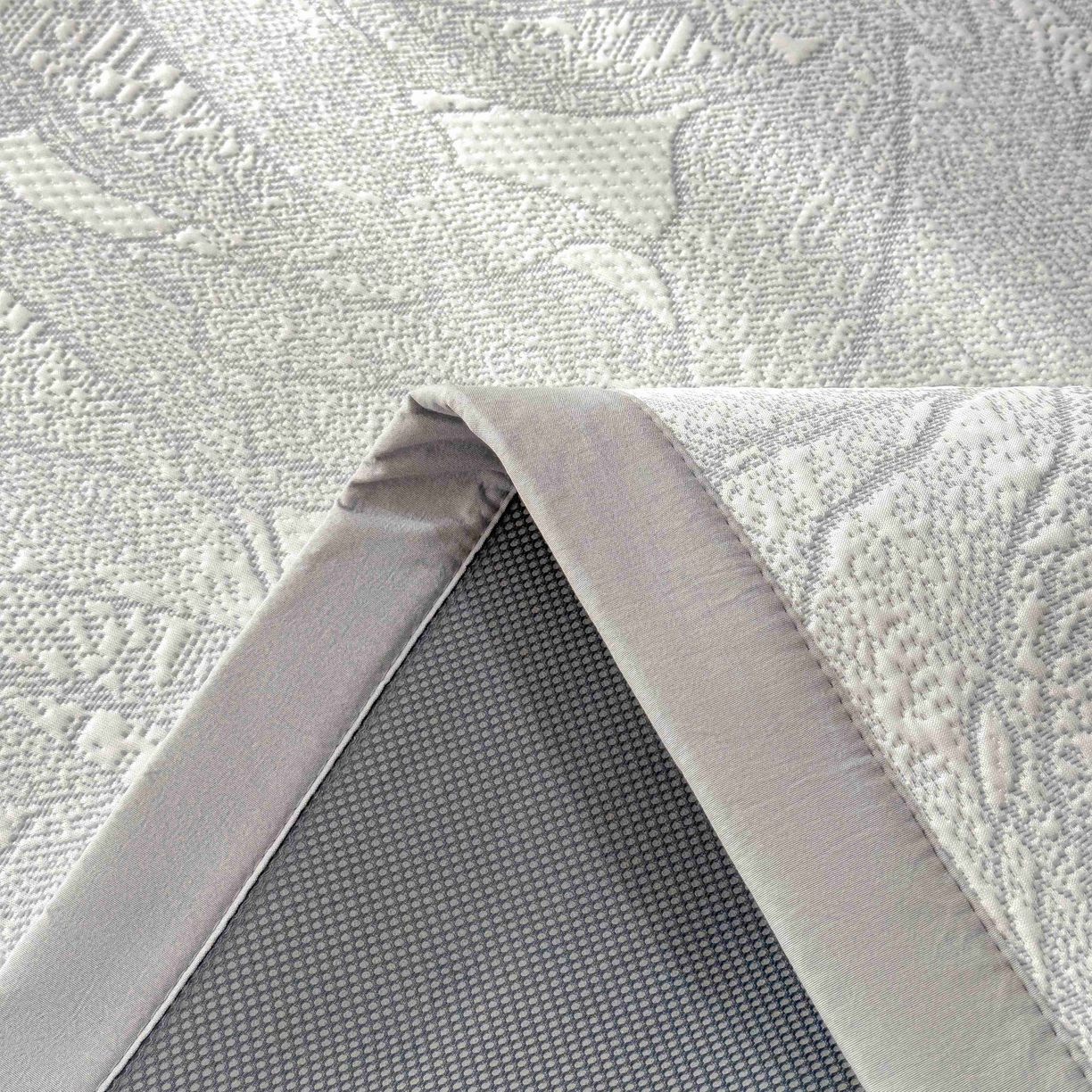 91家纺网 家纺一手货源 找家纺 孩子王家纺 2026春夏新款凉感过0.21夏天家用软席子可机洗空调席夏季高端华夫格凉席三件套 家大叶大-天空蓝 床单款