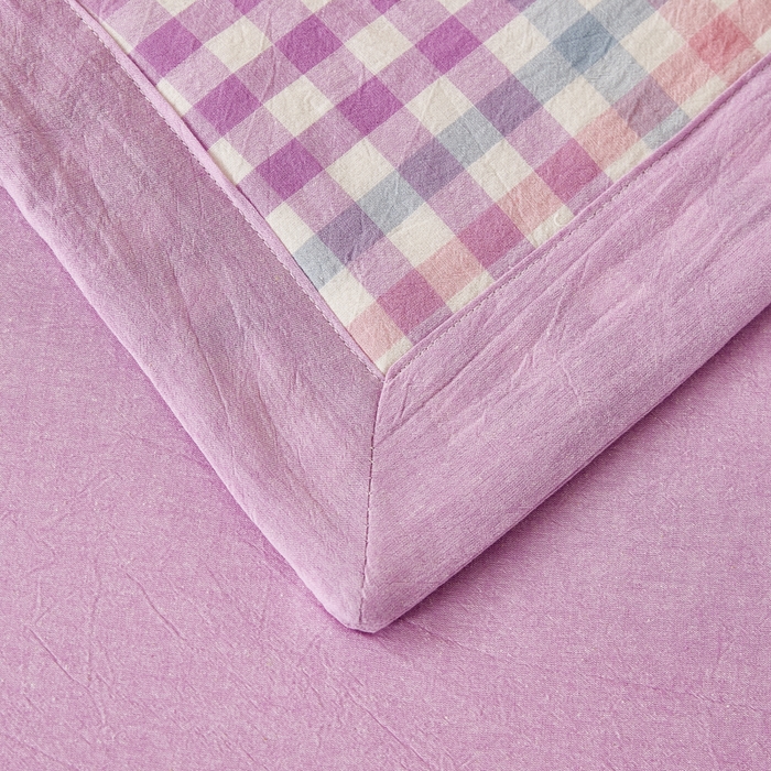 91家纺网 家纺一手货源 找家纺 81号家纺 2026新款全棉纯棉色织棉花夏被夏凉被空调被 樱草紫