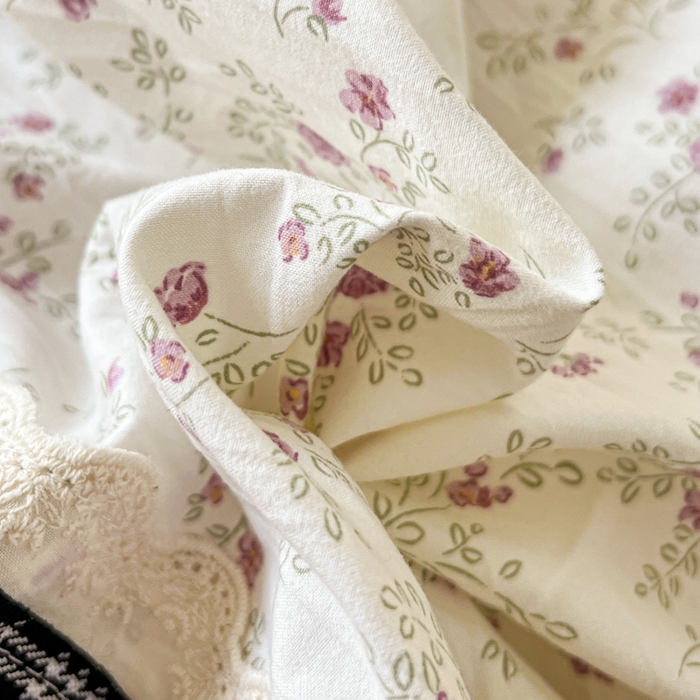 91家纺网 家纺一手货源 找家纺 韩秀家纺 2026新款A类仿棉四件套超柔古法棉水洗棉法式花边床笠四件套 烟雨嫩粉玉（提供买家秀）