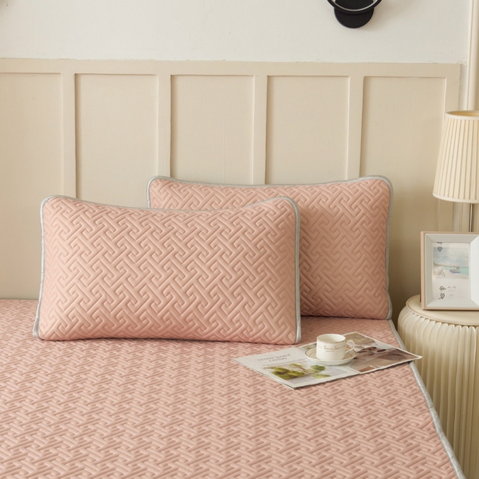 91家纺网 家纺一手货源 找家纺 玖玖爱家纺 2026新款天然乳水洗胶凉感丝凉席三件套 玉