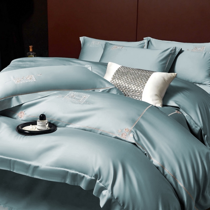 91家纺网 家纺一手货源 找家纺 （总）玖玖爱家纺 2026新款柔软亲肤天丝棉刺绣四件套-华莹