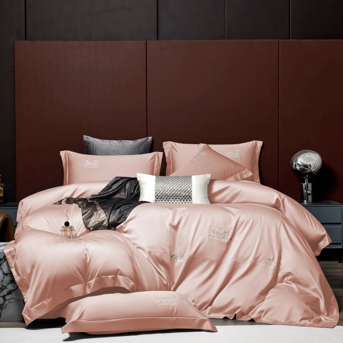 91家纺网 家纺一手货源 找家纺 玖玖爱家纺 2026新款柔软亲肤天丝棉刺绣四件套-华莹 华莹-锦玉色