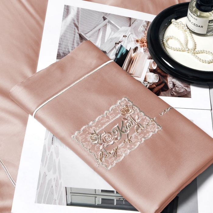 91家纺网 家纺一手货源 找家纺 玖玖爱家纺 2026新款柔软亲肤天丝棉刺绣四件套-华莹 华莹-锦玉色