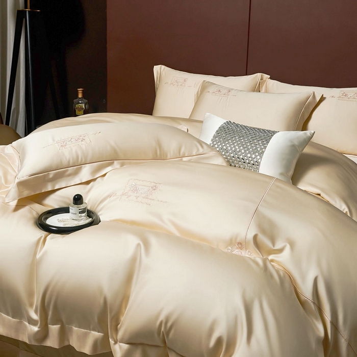 玖玖爱家纺 2026新款柔软亲肤天丝棉刺绣四件套-华莹 华莹-舒芙蕾