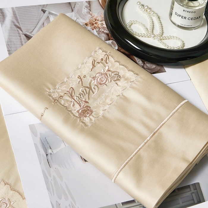 91家纺网 家纺一手货源 找家纺 玖玖爱家纺 2026新款柔软亲肤天丝棉刺绣四件套-华莹 华莹-舒芙蕾