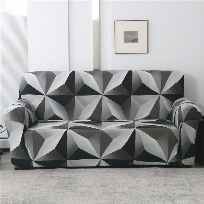 雅竹家纺 牛奶丝印花沙发套 叠影