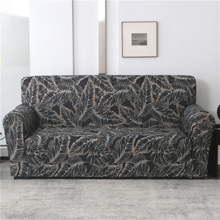 雅竹家纺 牛奶丝印花沙发套 繁叶