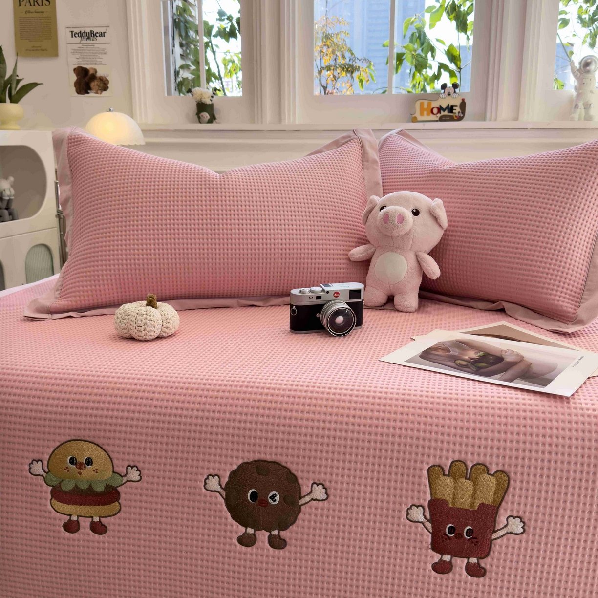 91家纺网 家纺一手货源 找家纺 （总）孩子王家纺 2026春夏新款乙纶冰豆豆凉席凉感值过0.21冰丝席-华夫格绣花空调软席凉席席子