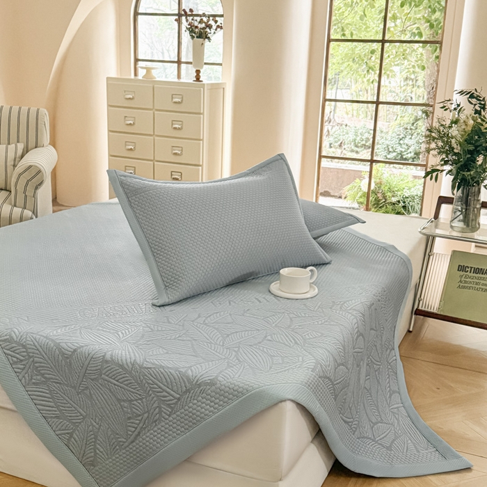 91家纺网 家纺一手货源 找家纺 （总）步步高席业 2026新款凉感冰豆豆凉席-大花款