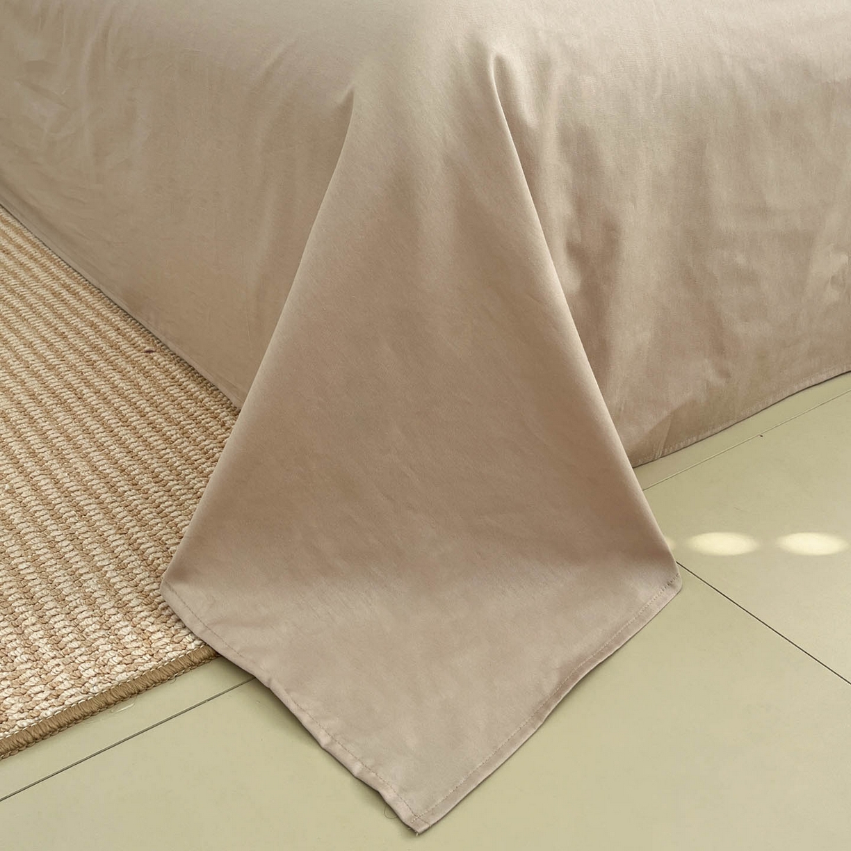 91家纺网 家纺一手货源 找家纺 涵宸家纺 2026新款全棉印花简约四件套 复古绿条