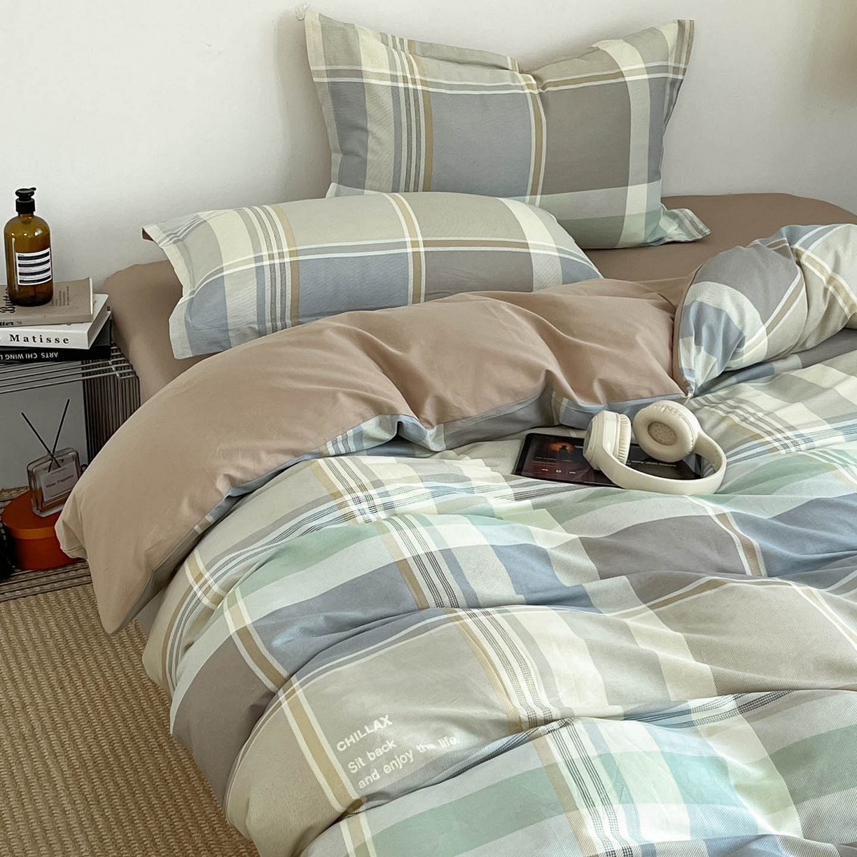 91家纺网 家纺一手货源 找家纺 涵宸家纺 2026新款全棉印花简约四件套 卡希亚