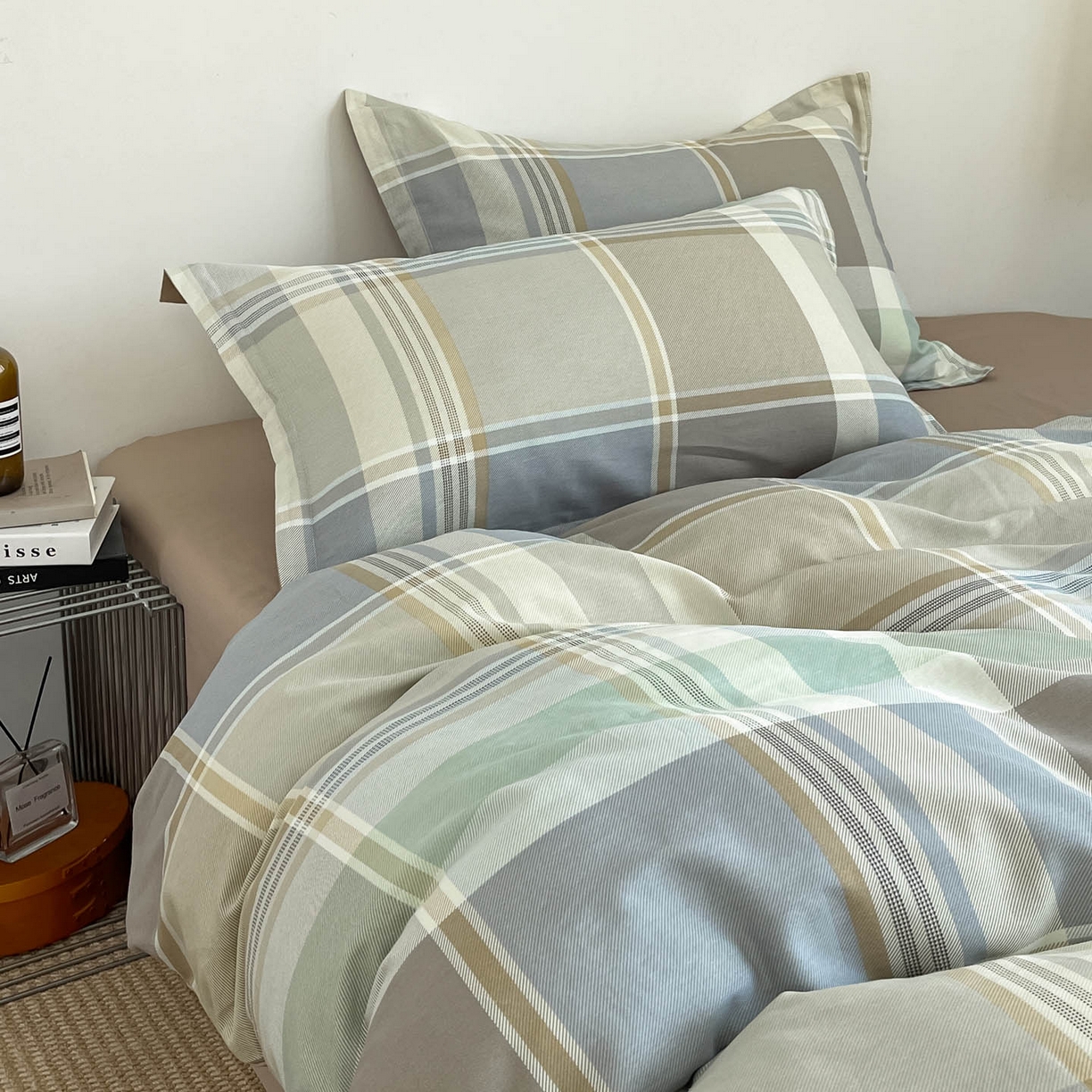 91家纺网 家纺一手货源 找家纺 涵宸家纺 2026新款全棉印花简约四件套 卡希亚