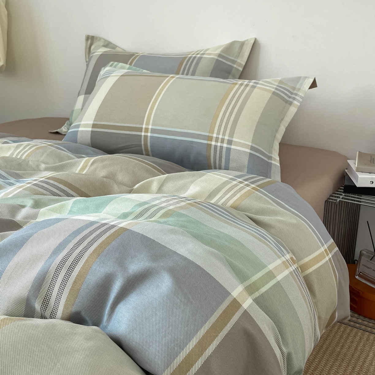 91家纺网 家纺一手货源 找家纺 涵宸家纺 2026新款全棉印花简约四件套 卡希亚