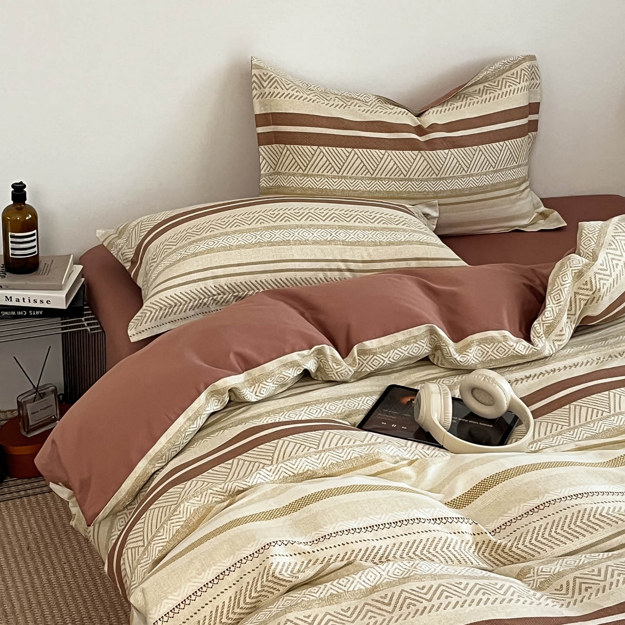 91家纺网 家纺一手货源 找家纺 涵宸家纺 2026新款全棉印花简约四件套 里威