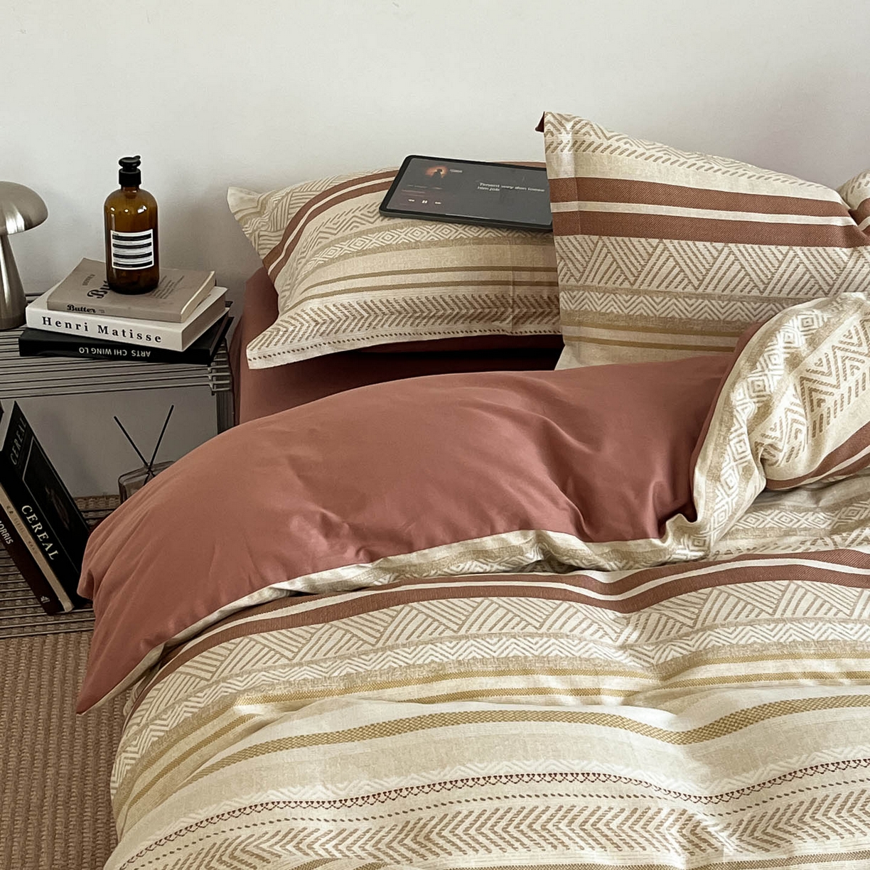 91家纺网 家纺一手货源 找家纺 涵宸家纺 2026新款全棉印花简约四件套 里威