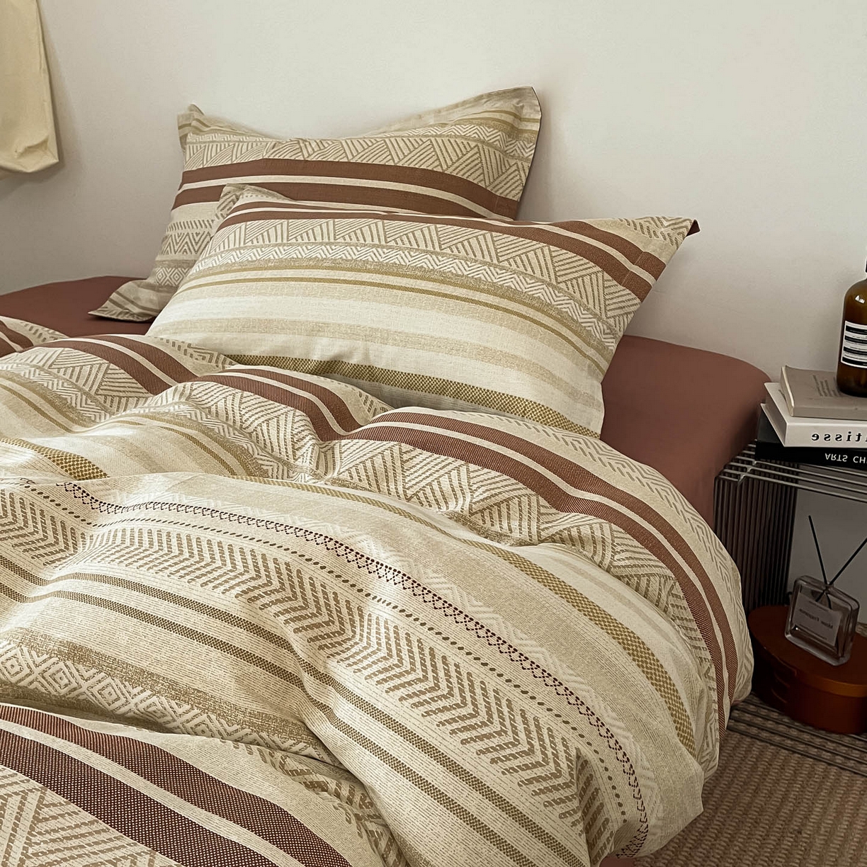 91家纺网 家纺一手货源 找家纺 涵宸家纺 2026新款全棉印花简约四件套 里威