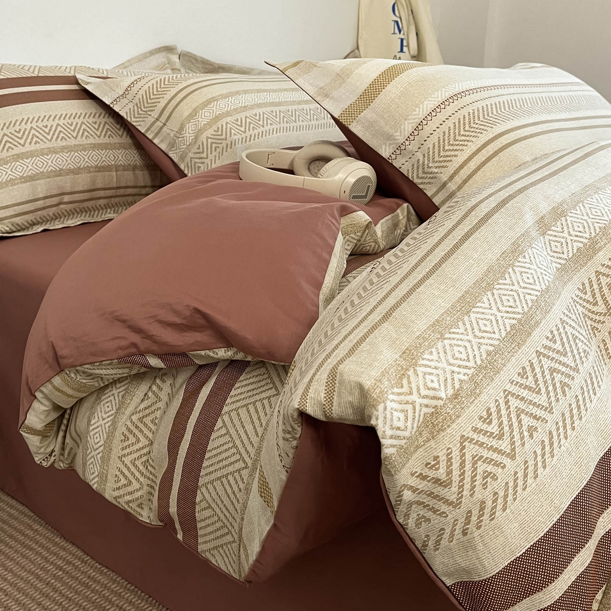 91家纺网 家纺一手货源 找家纺 涵宸家纺 2026新款全棉印花简约四件套 里威