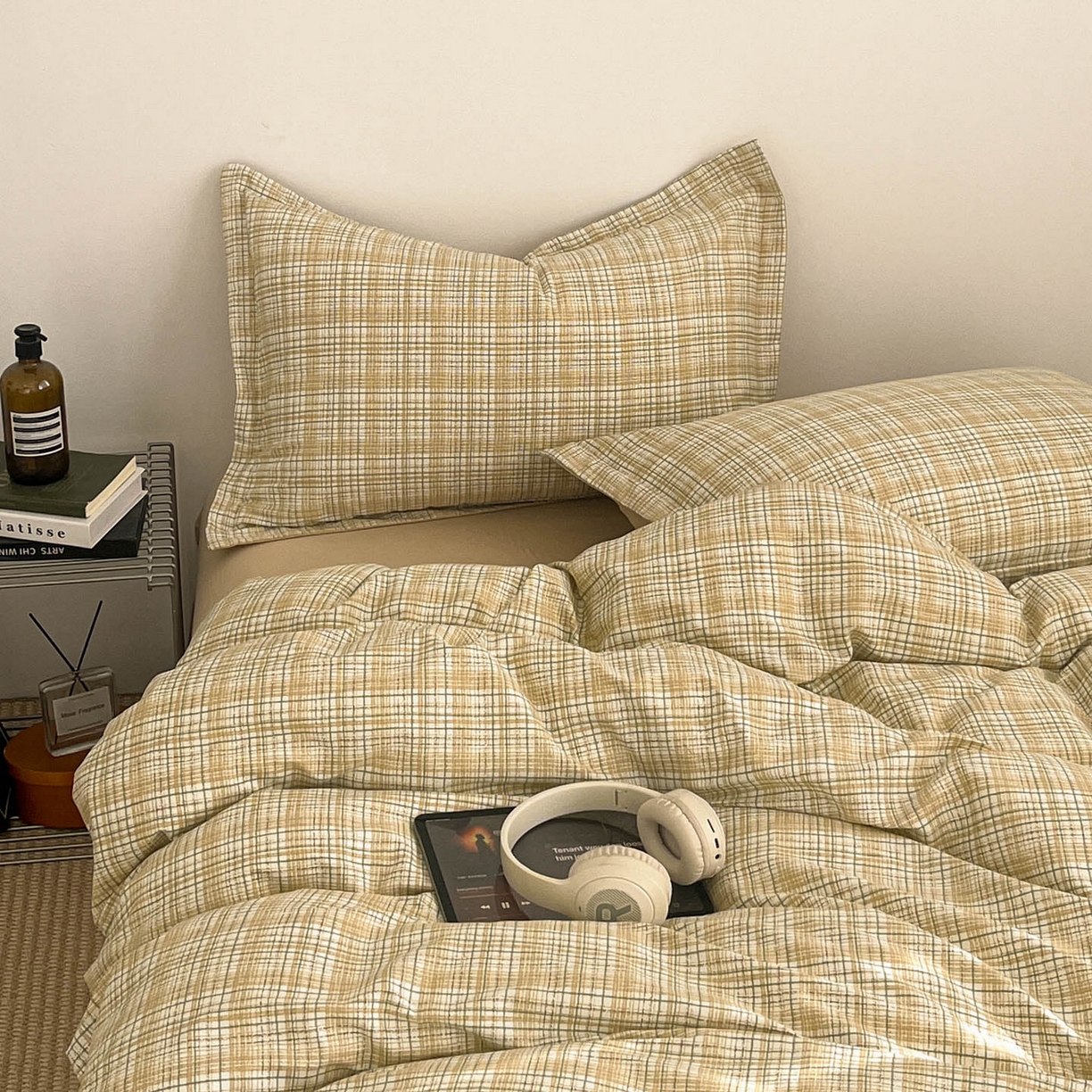 91家纺网 家纺一手货源 找家纺 涵宸家纺 2026新款全棉印花简约四件套 沐林光