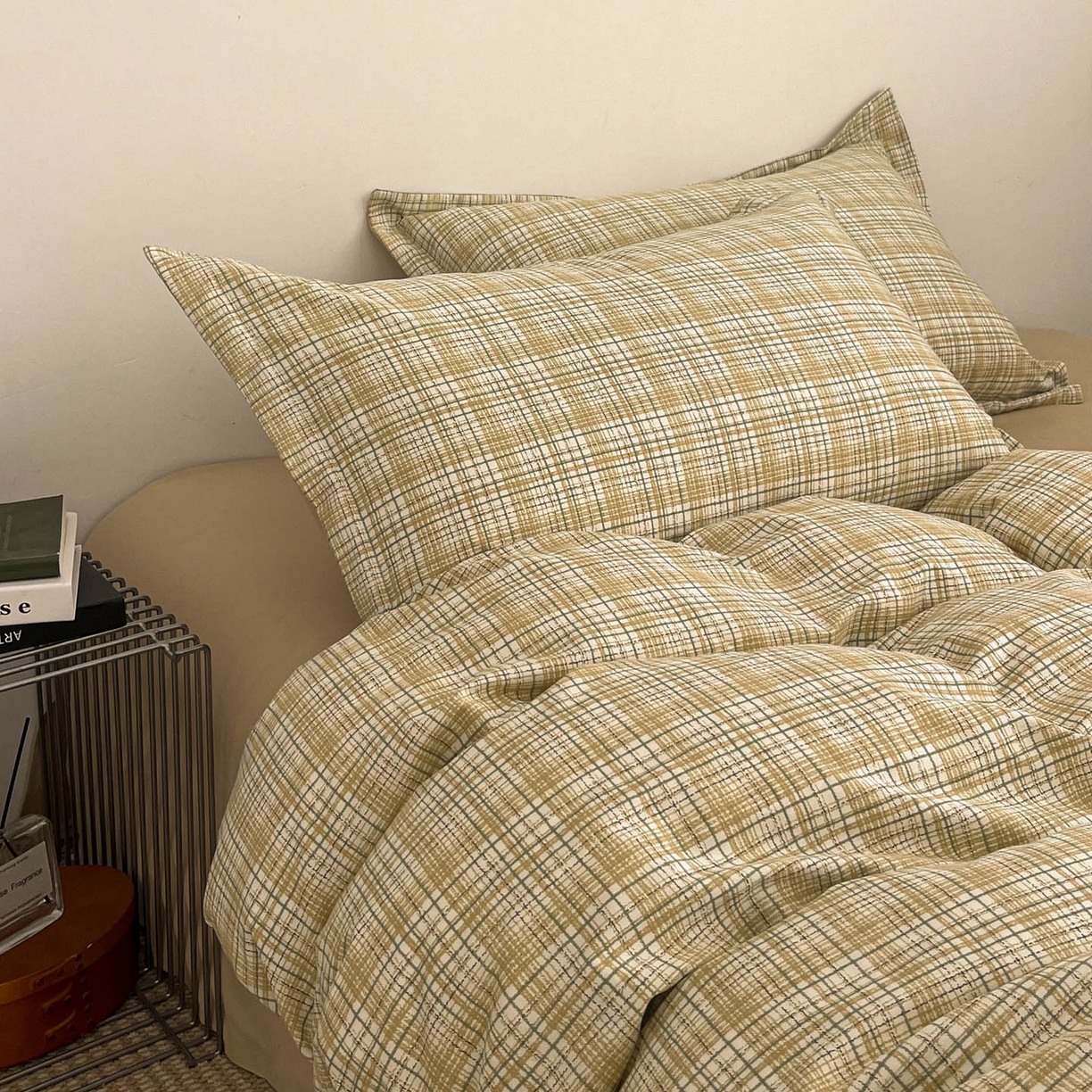 91家纺网 家纺一手货源 找家纺 涵宸家纺 2026新款全棉印花简约四件套 沐林光