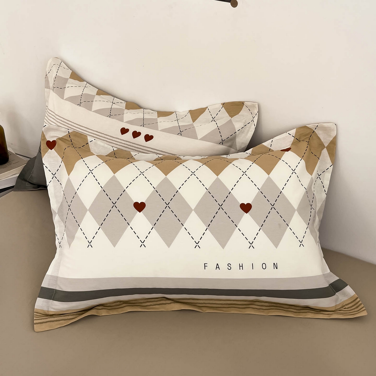 91家纺网 家纺一手货源 找家纺 涵宸家纺 2026新款全棉印花简约四件套 文景