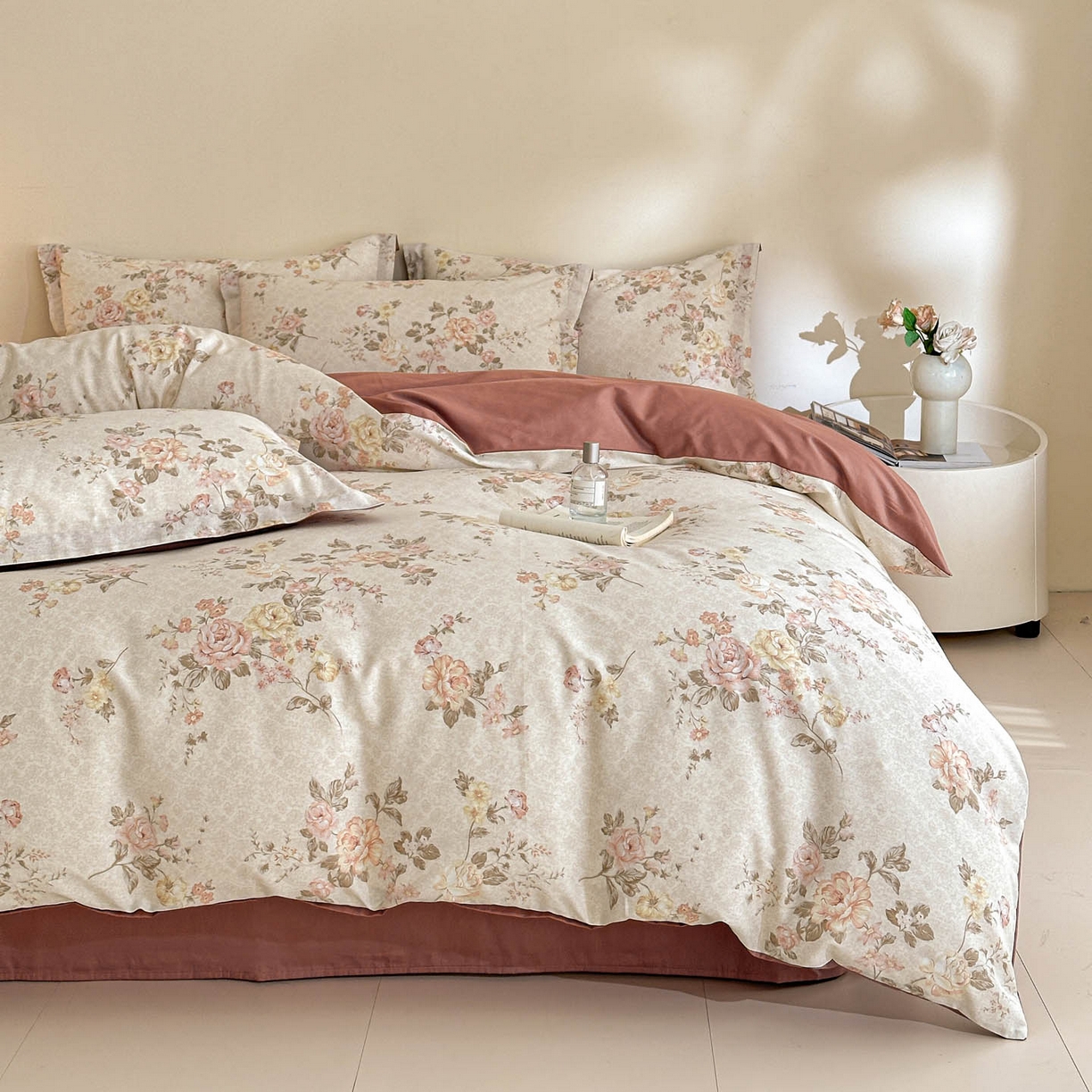 91家纺网 家纺一手货源 找家纺 （总）涵宸家纺 2026新款全棉印花花卉四件套